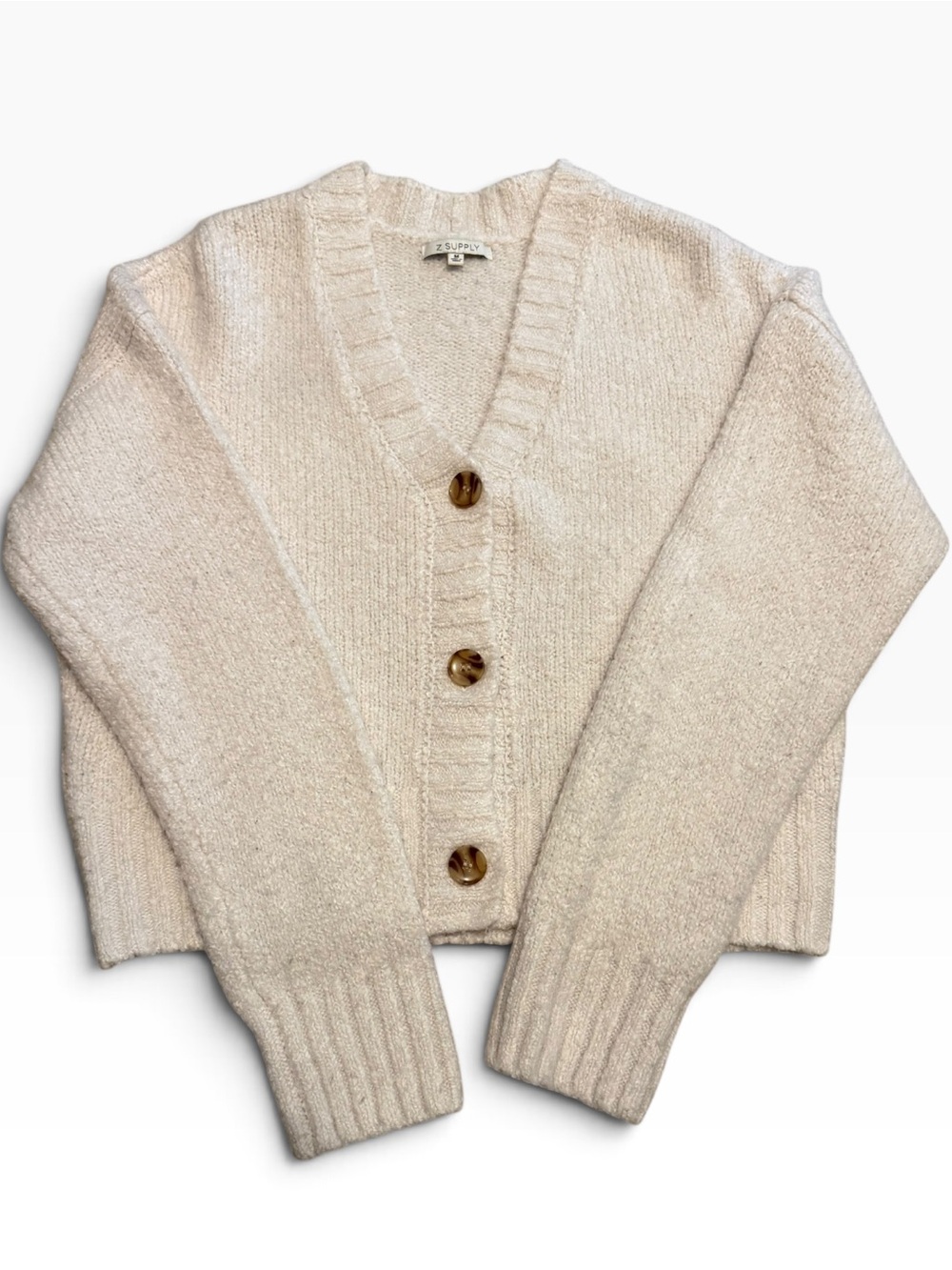 Z Supply Ivory Cozy Knit Cardigan – Medium